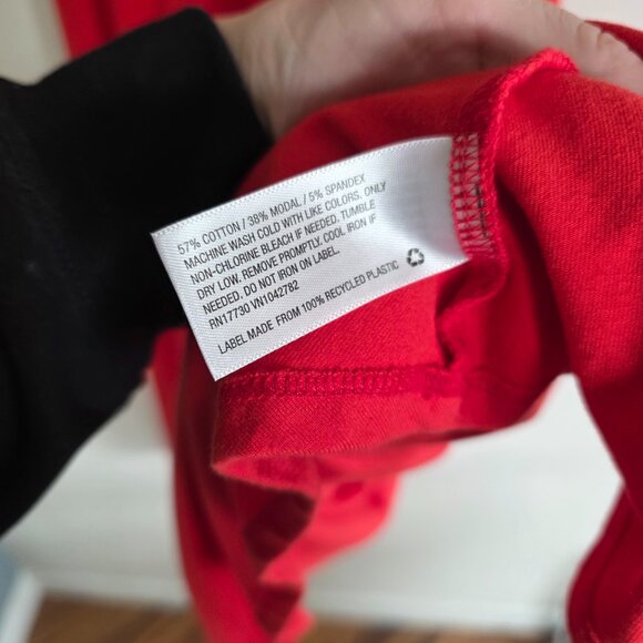 A New Day Classic Red Maxi Dress, Soft Stretch Knit Scoop Back Style Capsule - Picture 8 of 8